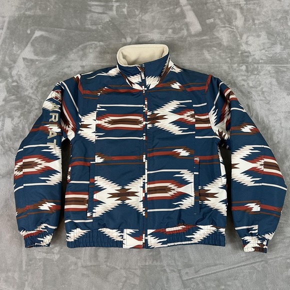 Ariat Jackets & Blazers - Ariat Chimayo Western Stable Jacket Womens Medium Blue Jacobo Quilted Insulated